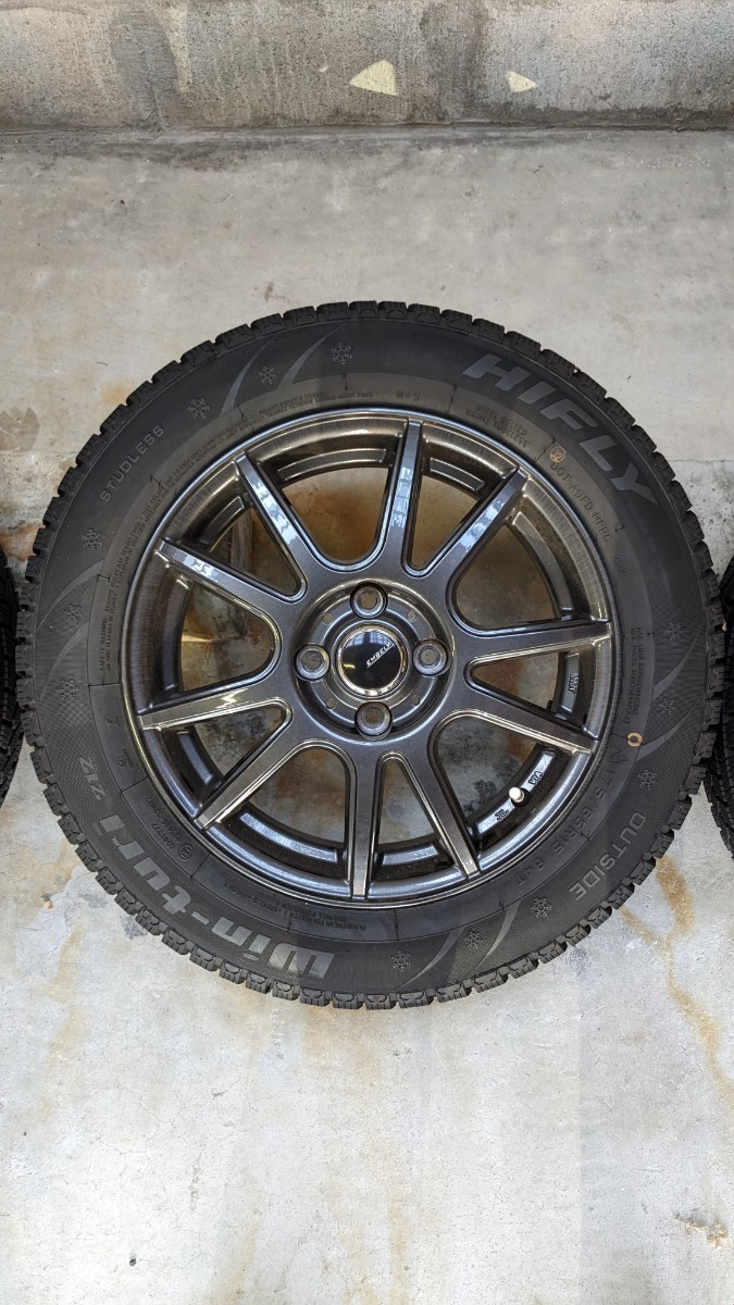 スタッドレスタイヤ　ホイール付き　175/65R15 2022年製造　バリ山です _7