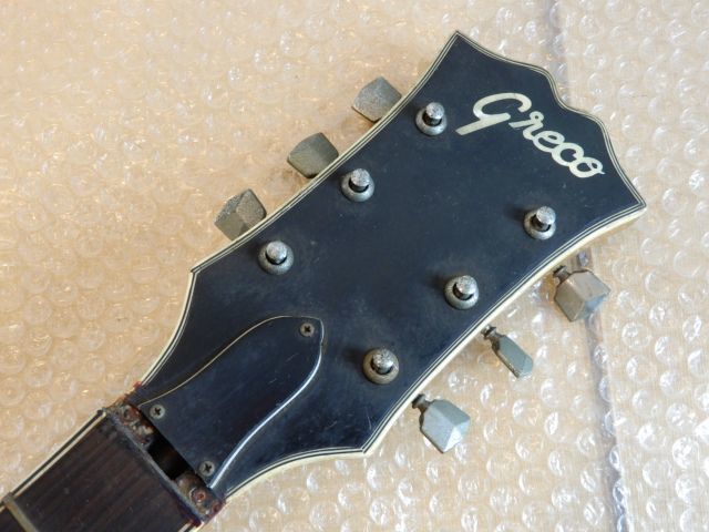 1円〜 ジャンク品 Greco / グレコ セミアコ 緑 グリーン サンバースト 