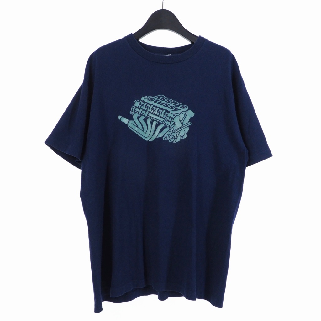 ステューシー STUSSY オールドステューシー 90S シングルステッチ 紺