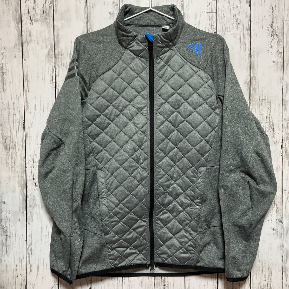  adidas golf アディダスゴルフ メンズ Wジップ ジャケット Mサイズ グレー(アディダス)｜売買されたオークション情報、yahooの商品情報をアーカイブ公開 - オークファン ジャンパー、ジャケット
