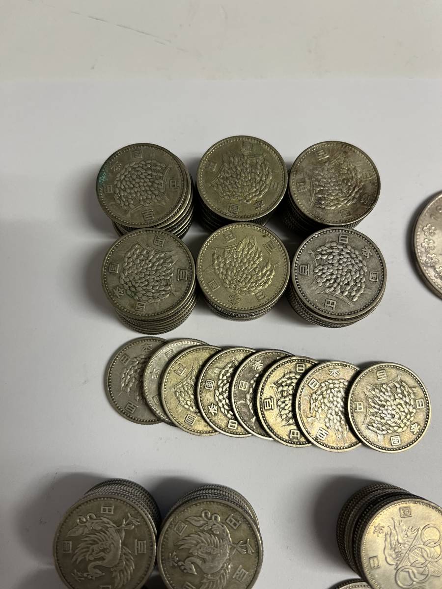 Z-5656【長期保管】古銭 日本 100円銀貨125枚（稲：68枚/鳳凰：40枚