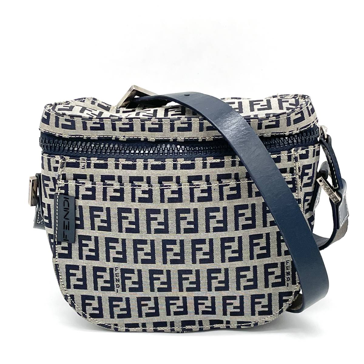 1円 □美品□ FENDI フェンディ ズッカ柄 ズッキーノ キャンバス 