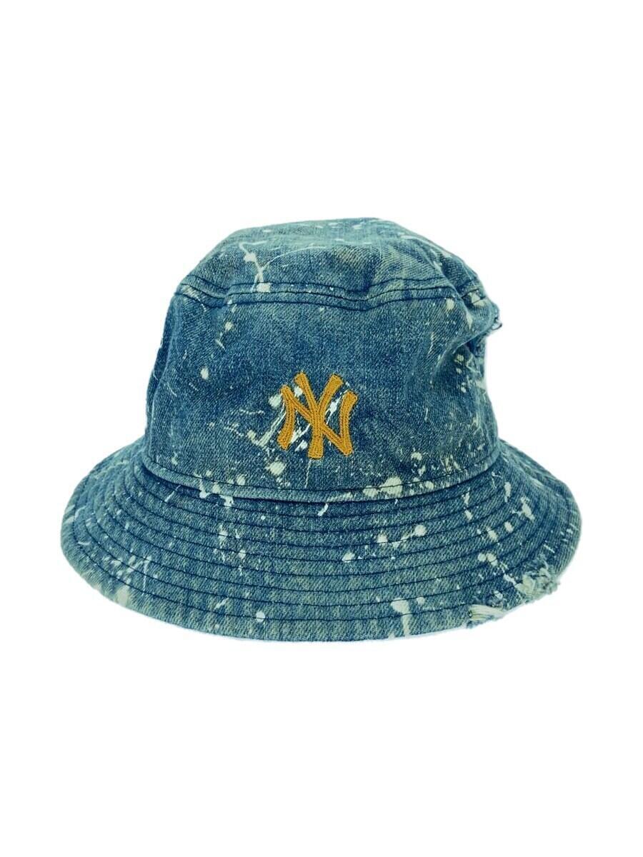 NEW ERA◇バケットハット/L/コットン/BLU/メンズ