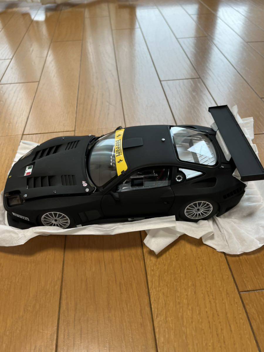 Ferrari 575 GTC Evoluzione 2005 ミニカー ミニカー Kyosho 1/18 2005 Ferrari 575 GTC Evoluzione: Matte Black