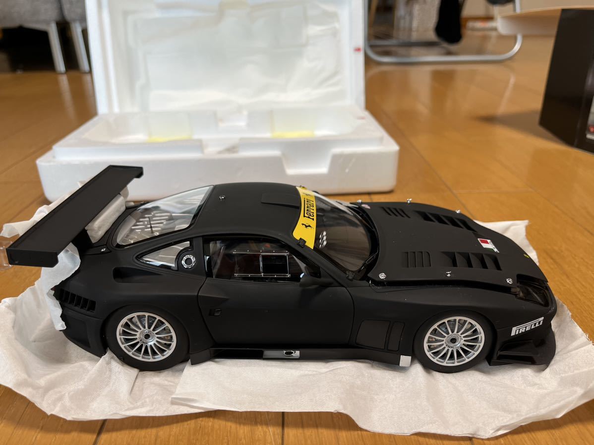 ミニカー Kyosho 1/18 2005 Ferrari 575 GTC Evoluzione: Matte Black