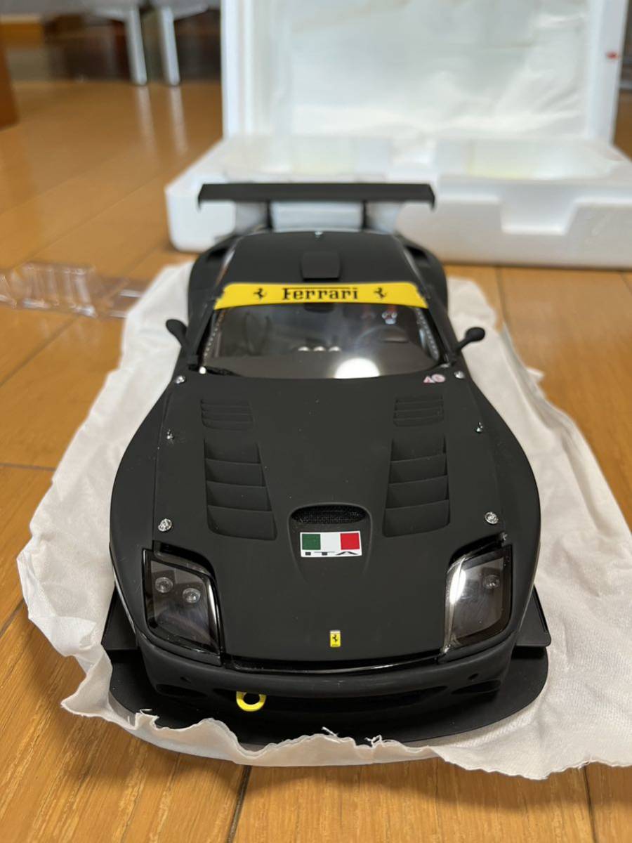ミニカー Kyosho 1/18 2005 Ferrari 575 GTC Evoluzione: Matte Black