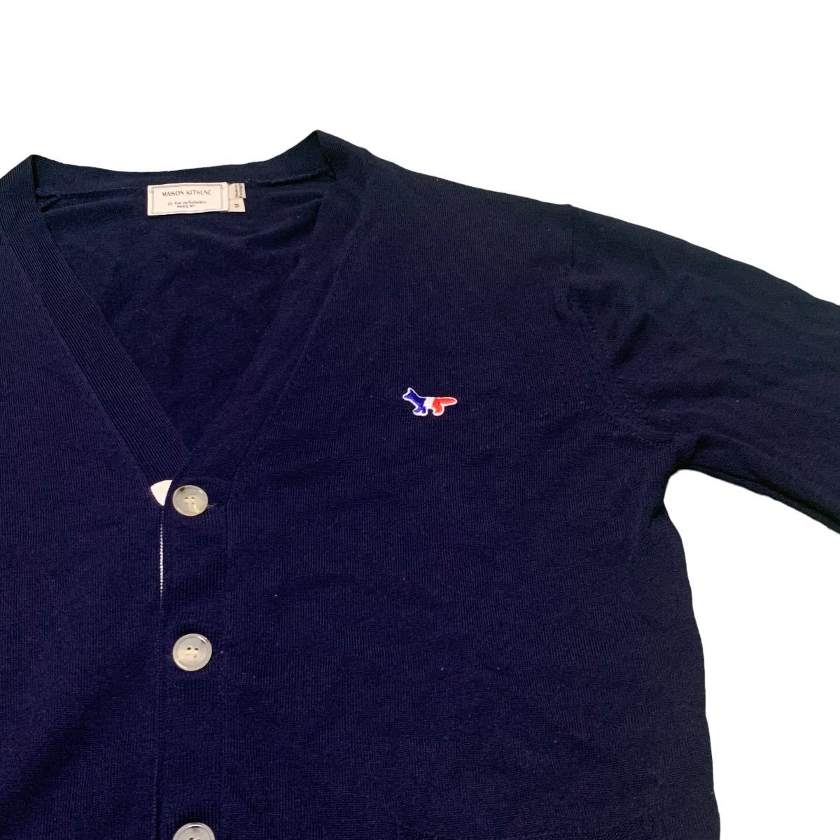 MAISON KITSUNE メゾン キツネ カーディガン メンズM 濃紺(男性用 
