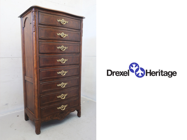 ■P597■美品■ドレクセル/DREXEL■オールドコンチネント/old continent■クラシック■チェスト/ハイチェスト■8段■最高級■