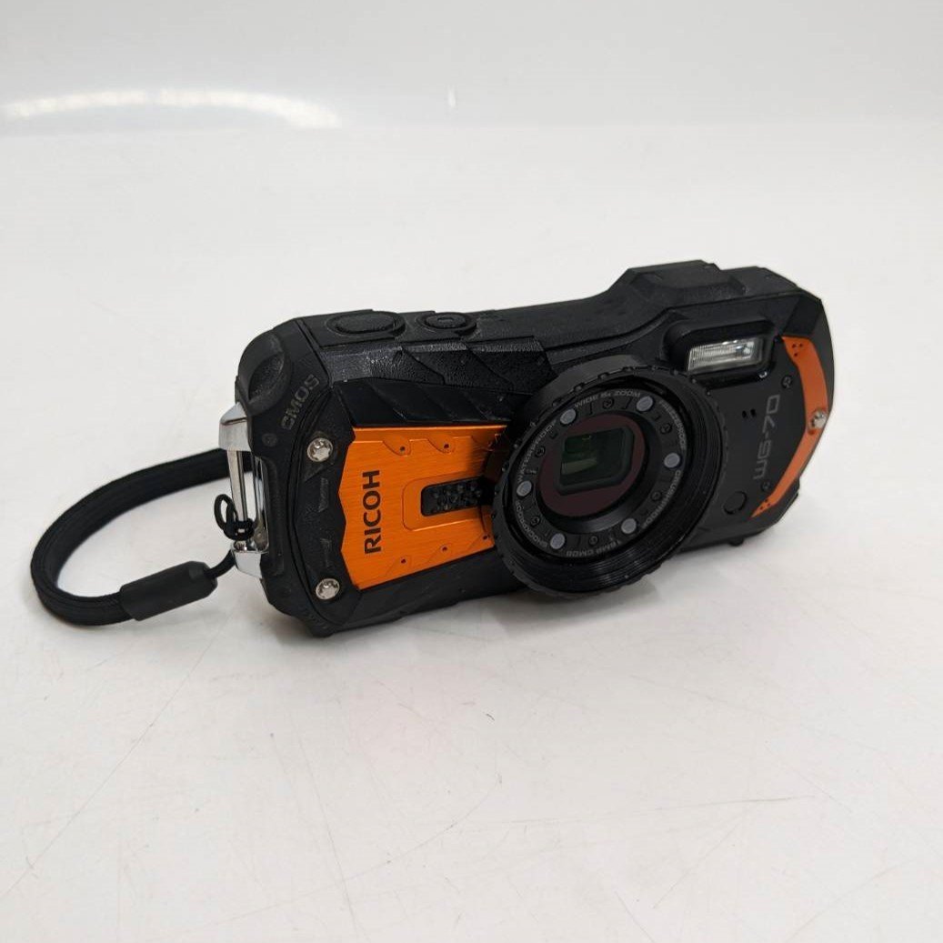9304-009] RICOH コンパクトデジタルカメラ WG-70 リコー オレンジ 