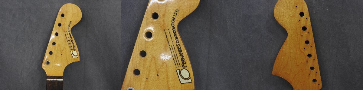 ☆ FERNANDES フェルナンデス 石ロゴ ラージヘッド ネック + ストラト
