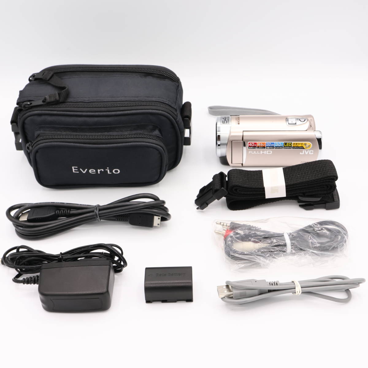 中古 JVCKENWOOD JVC ビデオカメラ Everio R GZ-RX680-D 家電、AV