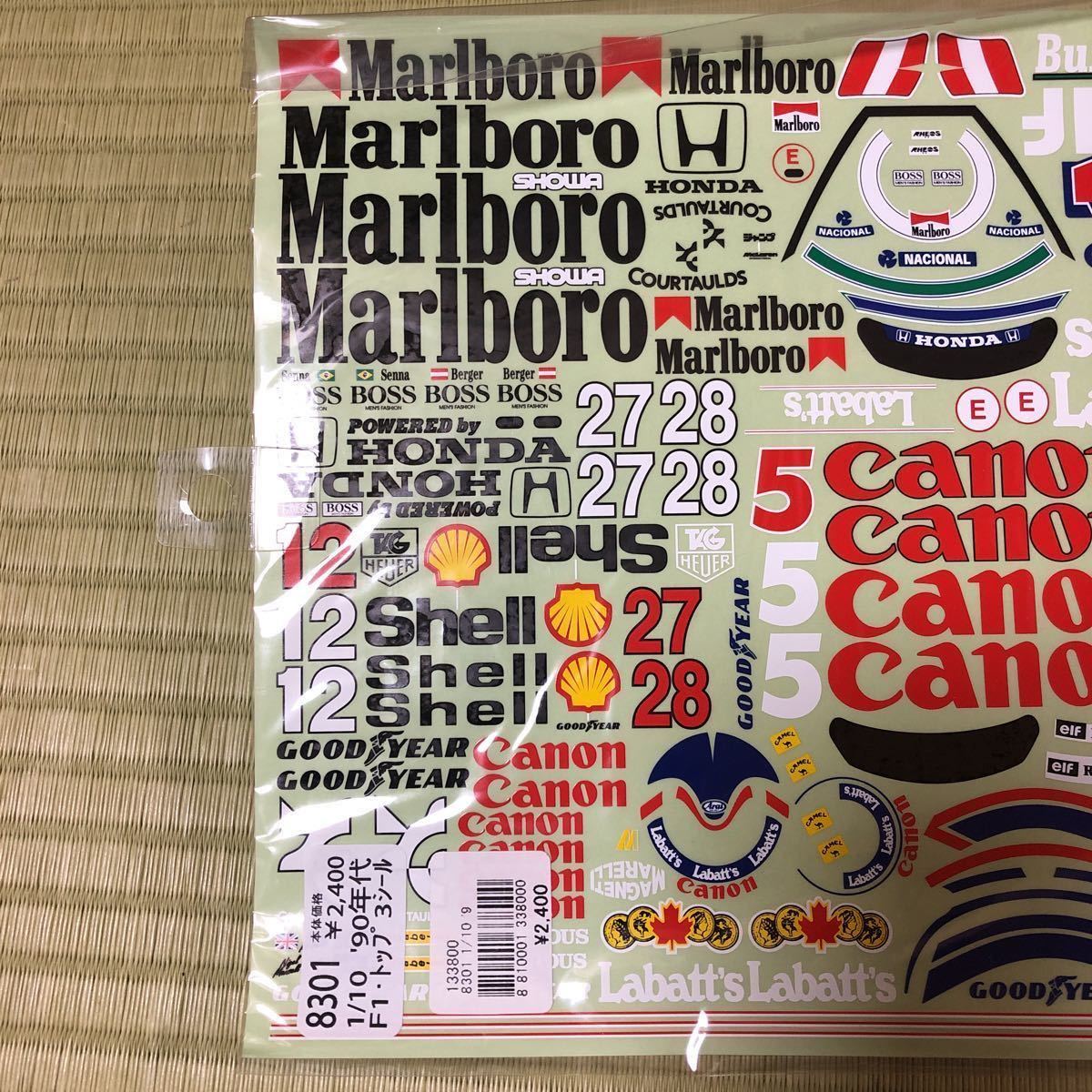 1／10 '90年代　F1・トップ　3シール_2