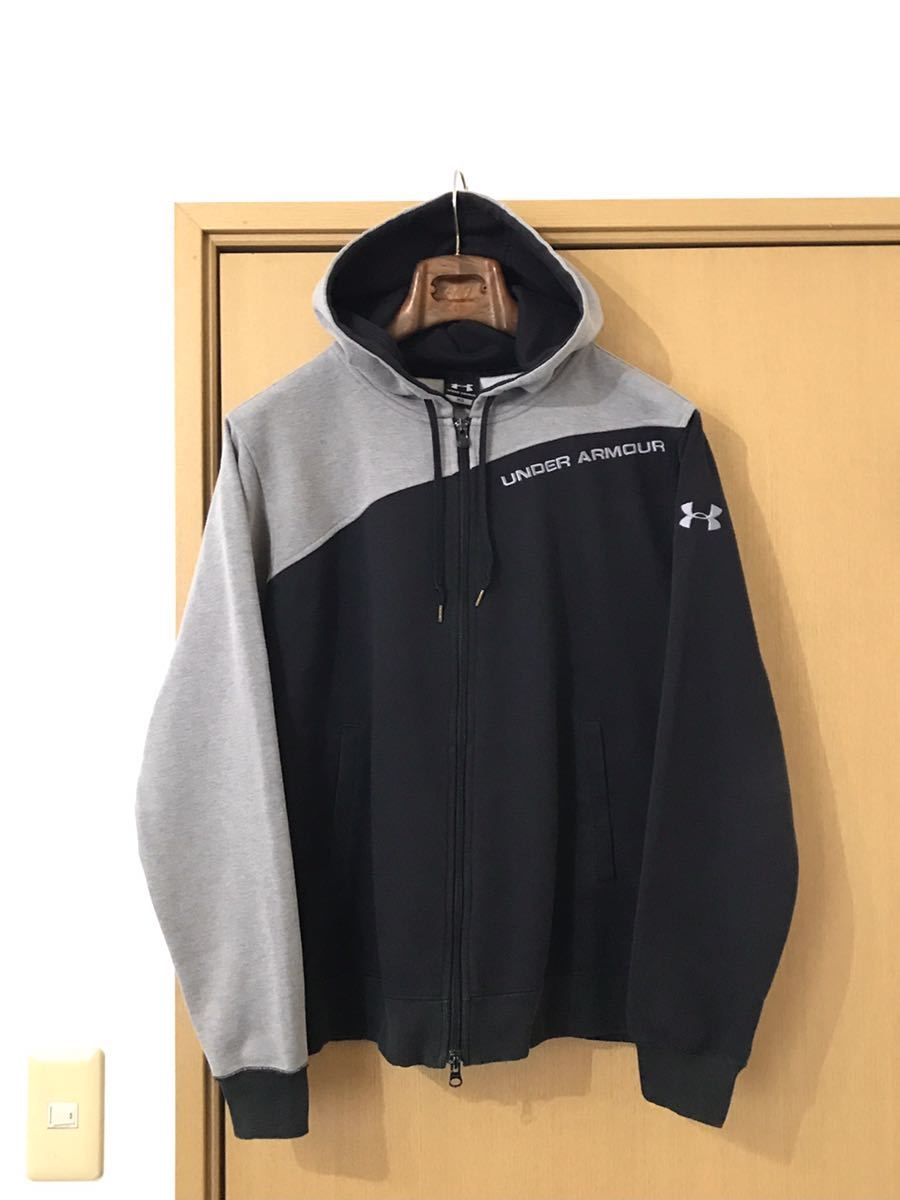 ☆UNDER ARMOURアンダーアーマー☆フロントZIPスウェットパーカージップパーカー MD