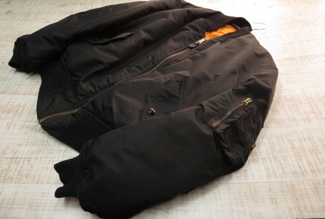 USA製 ALPHA アルファ MA-1 フライトジャケット XL 黒