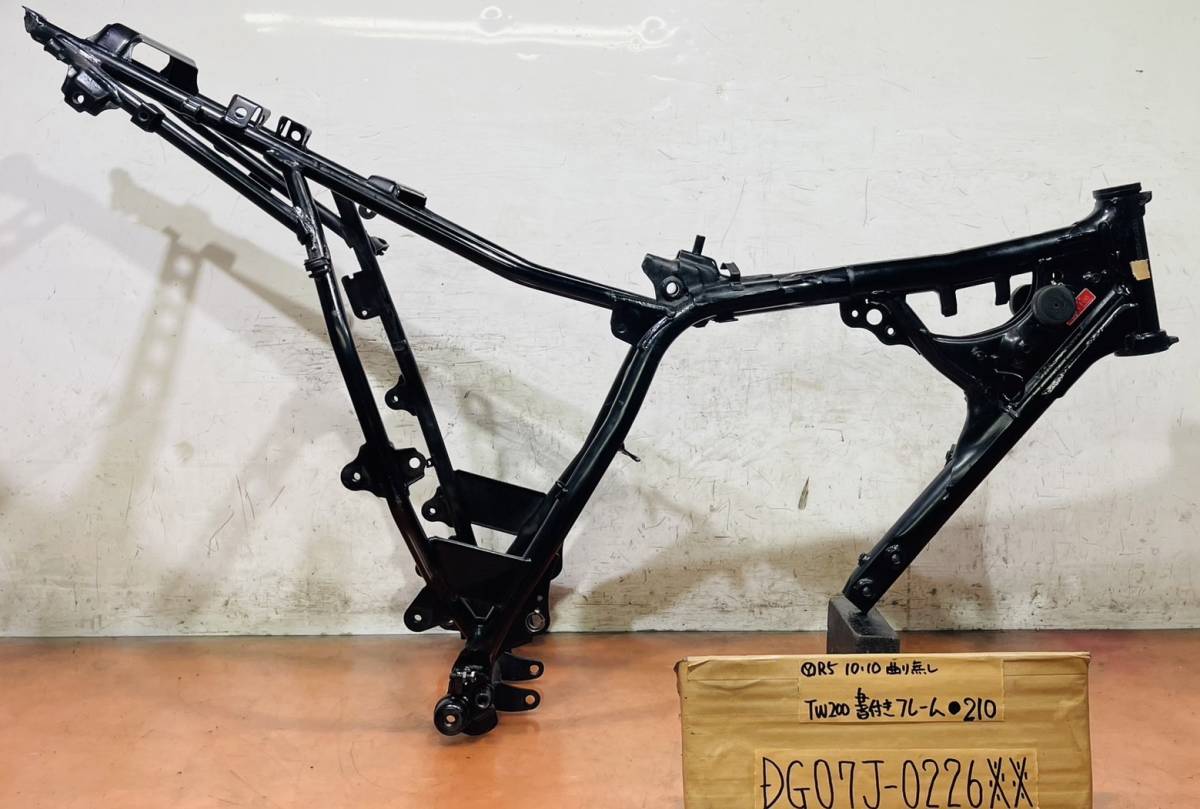 TW200 DG07J ヤマハ純正メインフレーム 書類付き