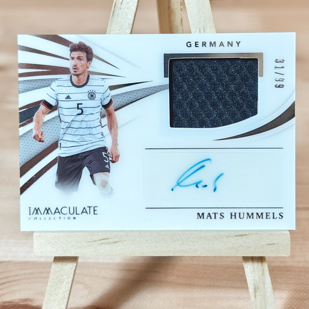 99枚限定 マッツ・フンメルス 2021Immaculate MATS HUMMELS Memorabilia Autographs Relic Auto Silver 31/99 直筆サインカード