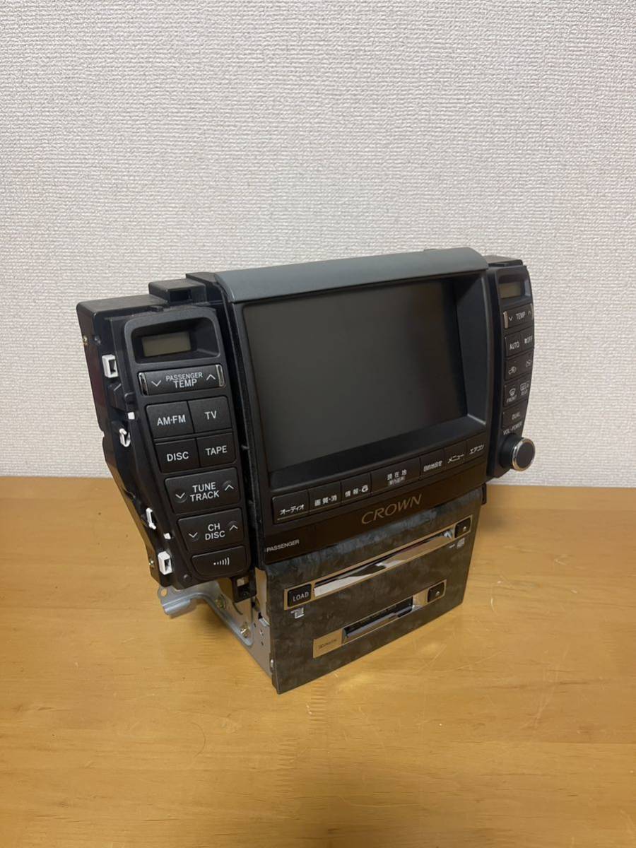 美品 トヨタ クラウン アスリート ロイヤル 後期 純正 HDD ナビ マルチ