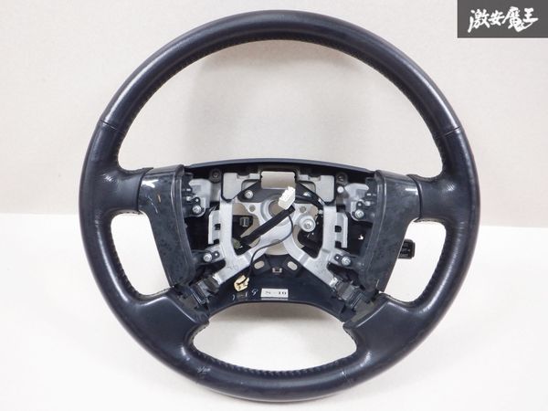 ウッド ハンドル 3本 クラウン ステアリング ハンドル JZS171 純正 JZS175 17系 革 後期