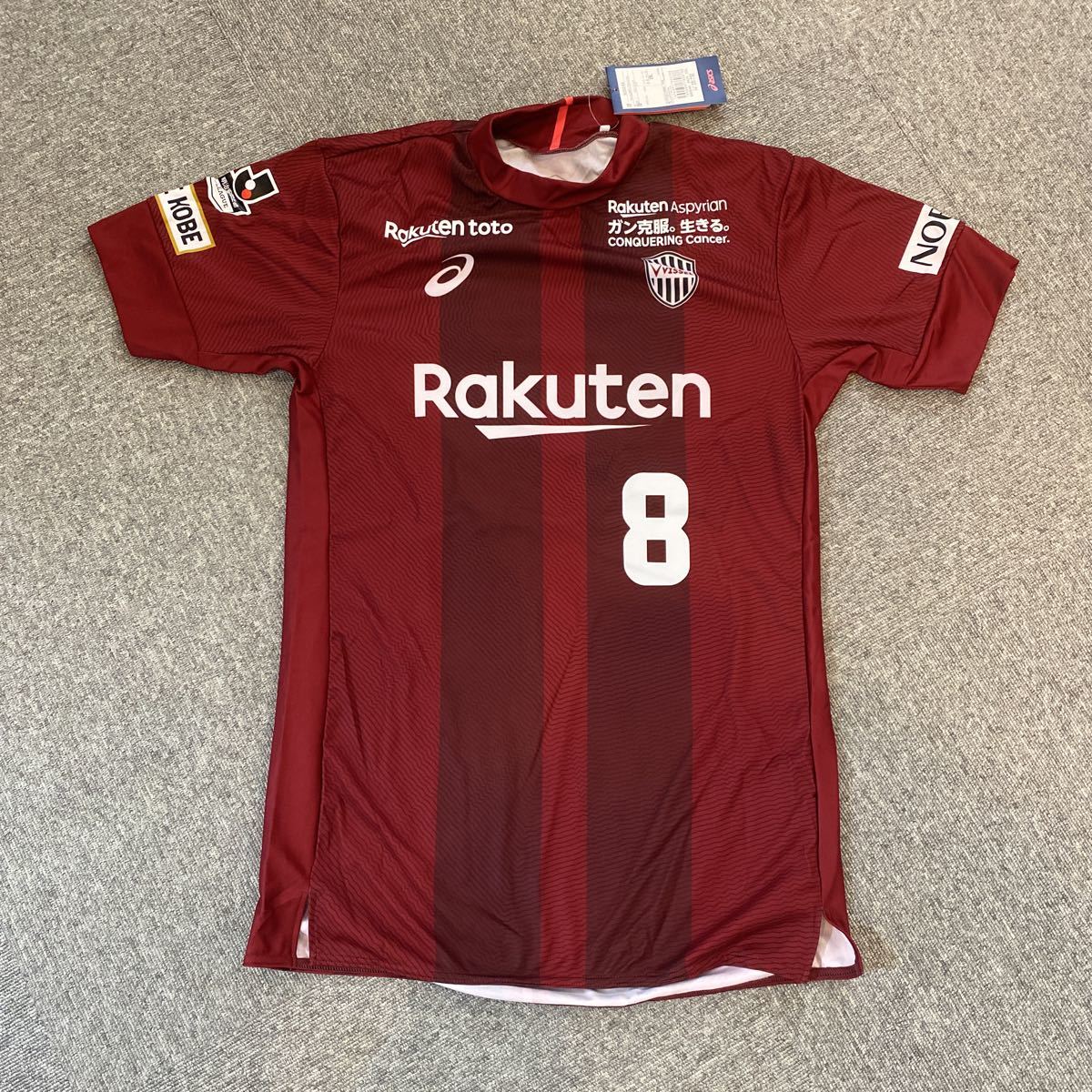 ヴィッセル神戸ユニホーム　イニエスタ 2XL 新品未使用　アシックス 
