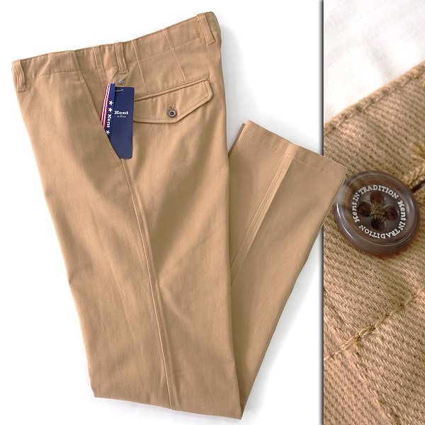 新品 ケントイントラディション ソフト カルゼ ストレッチ パンツ 88(XL以上) ベージュ 【P26152】 Kent IN TRADITION 秋冬 メンズ 起毛