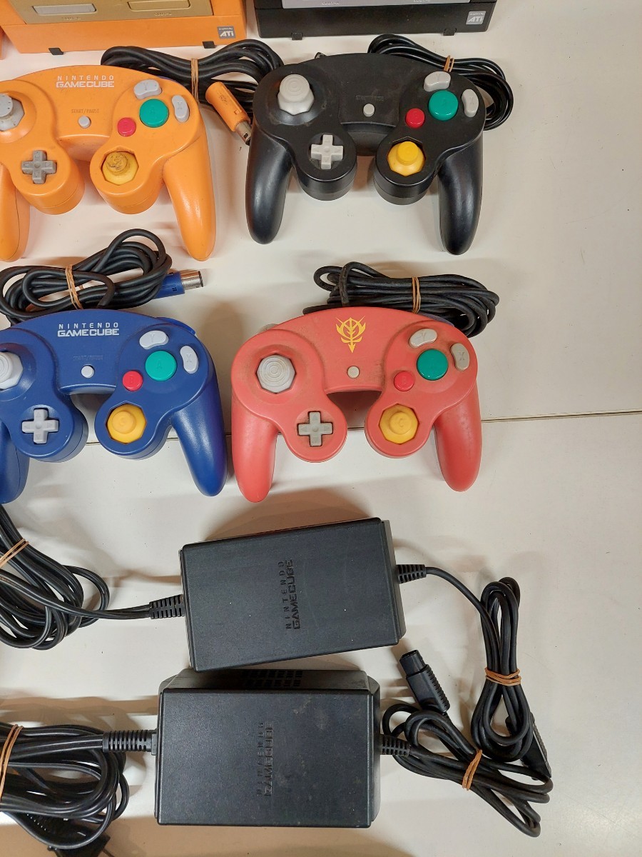 大量】ジャンク ゲームキューブ本体5台+コントローラまとめてセット