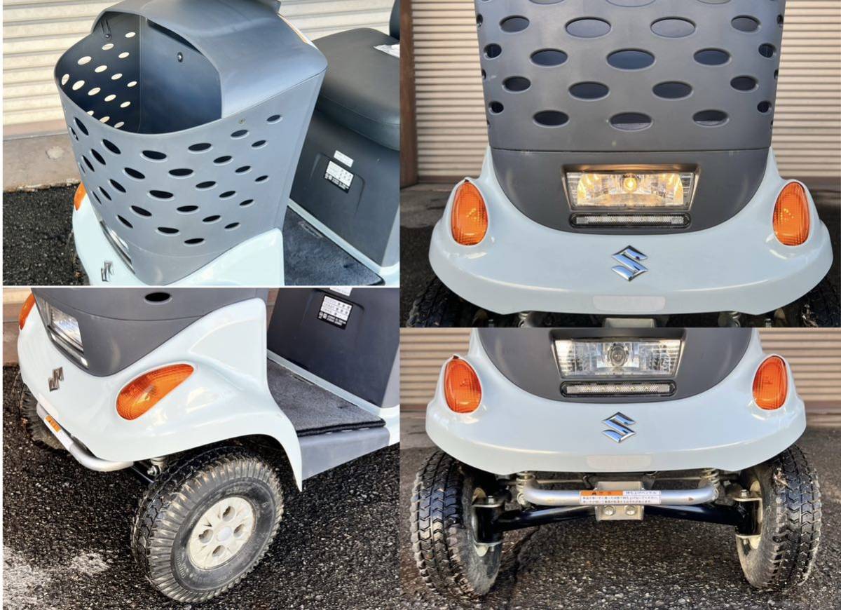 再出品 2019年製 スズキ SUZUKI 4輪 電動セニアカー 電動車椅子 ブルー