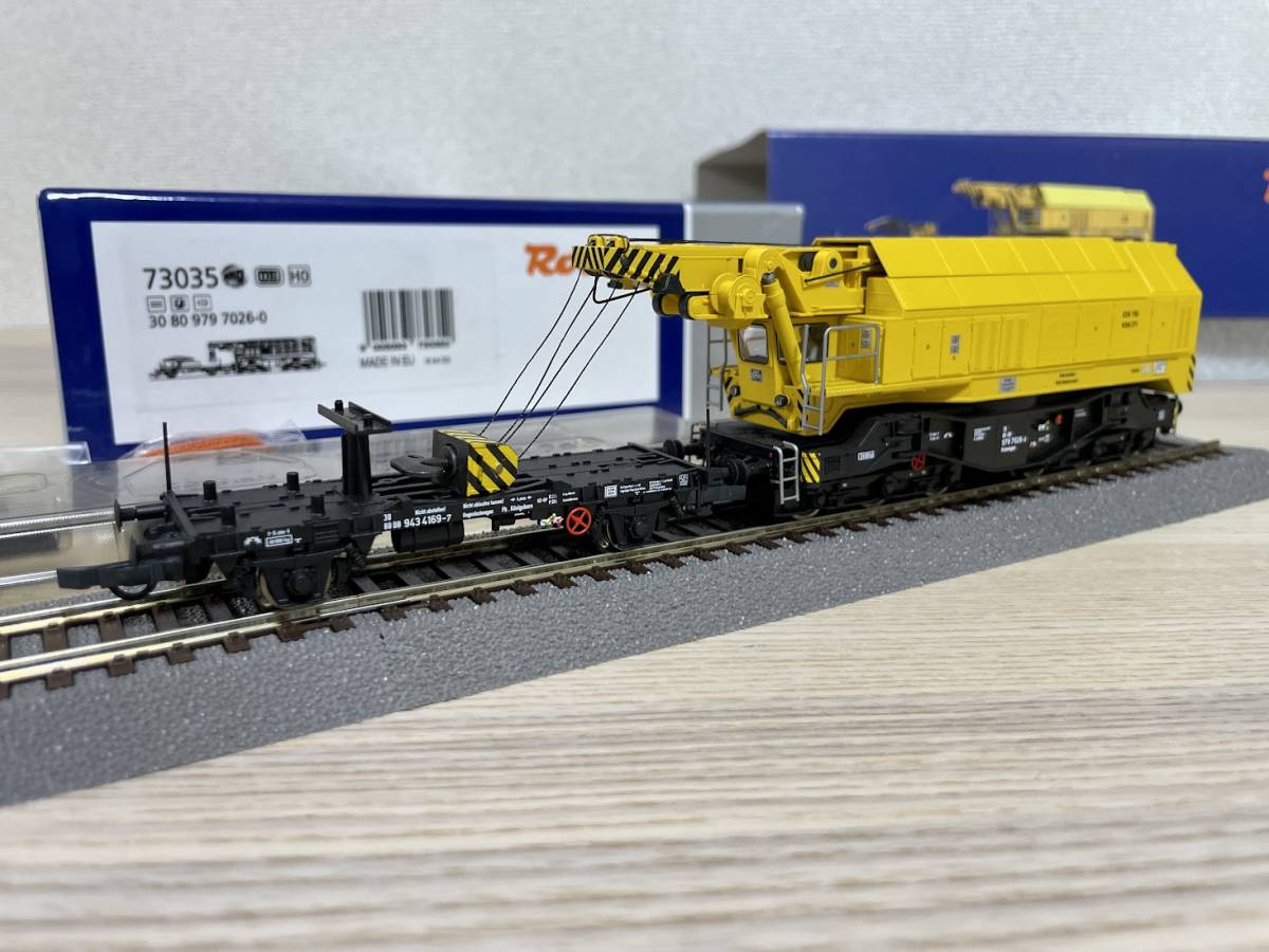 輸入品 ROCO 73035 EDK750 旋回クレーン車 Slewing railway crane， DB 鉄道