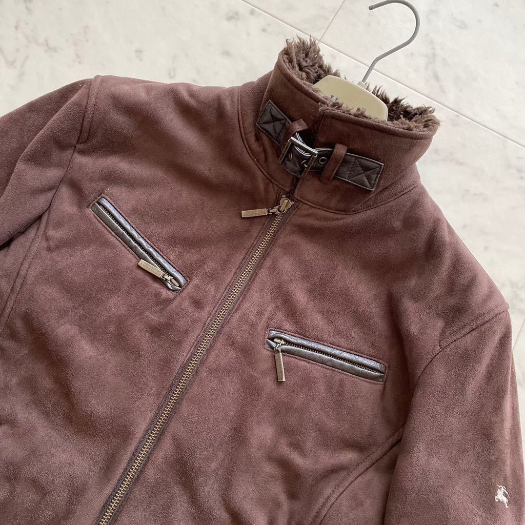 希少☆ バーバリーブラックレーベル BURBERRY BLACK LABEL Fムートン