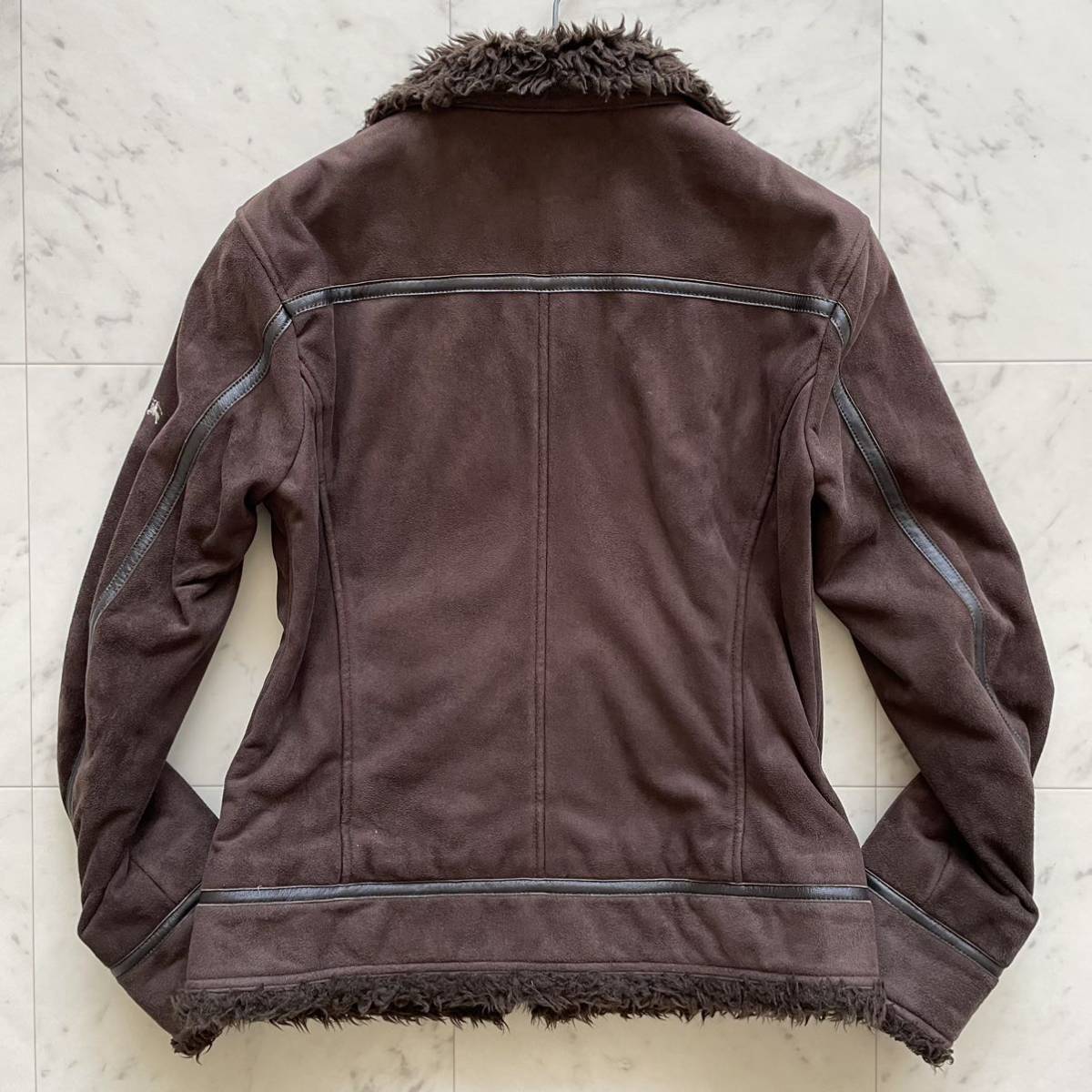 希少☆ バーバリーブラックレーベル BURBERRY BLACK LABEL Fムートン
