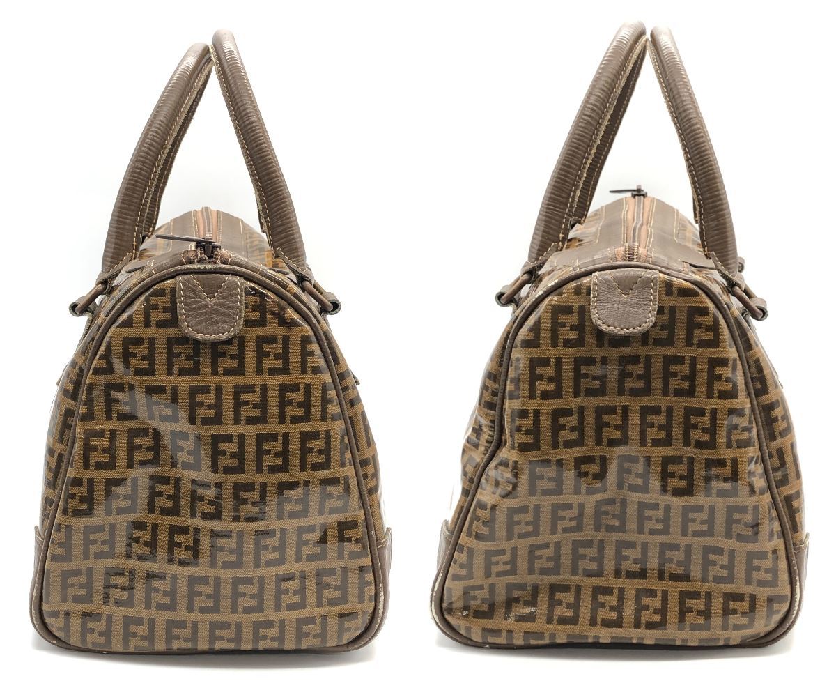 1円スタート FENDI フェンディ ズッキーノ柄 ミニハンドバッグ 8N0005 