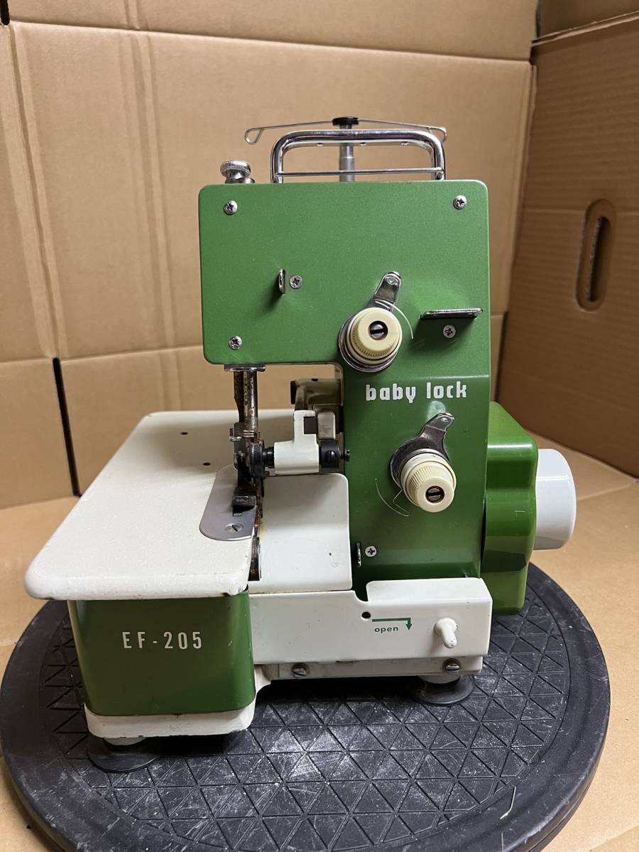 JUKI ジューキ ミシン ロックミシン ベビーロック EF-205 昭和レトロ