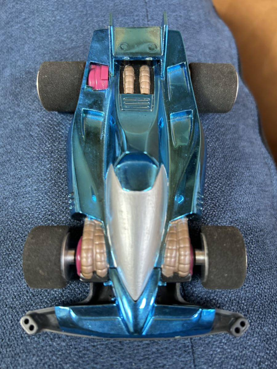 ミニ四駆 ポセイドン ボディパーツ セット メッキ ブルー 絶版 当時物