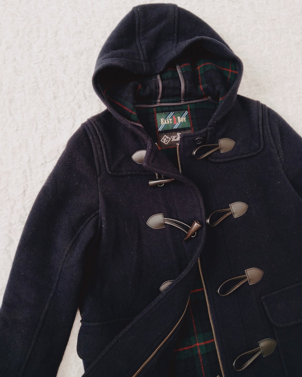 ☆chari☆ EAST BOY ダッフルコート グレー フード付き EAST BOY