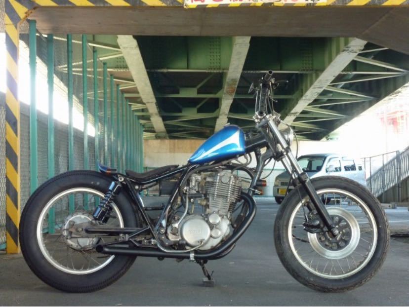 sr400 an-bu ターンアウトマフラー スリップオン チョッパー ボバー