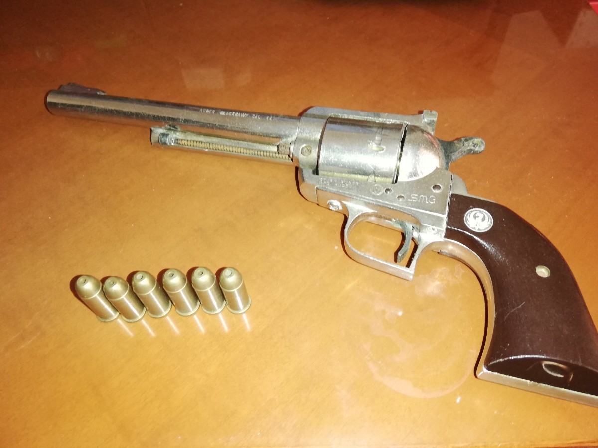 希少！ マルシン SMG スーパーブラックホーク ルガー44マグナム 金色