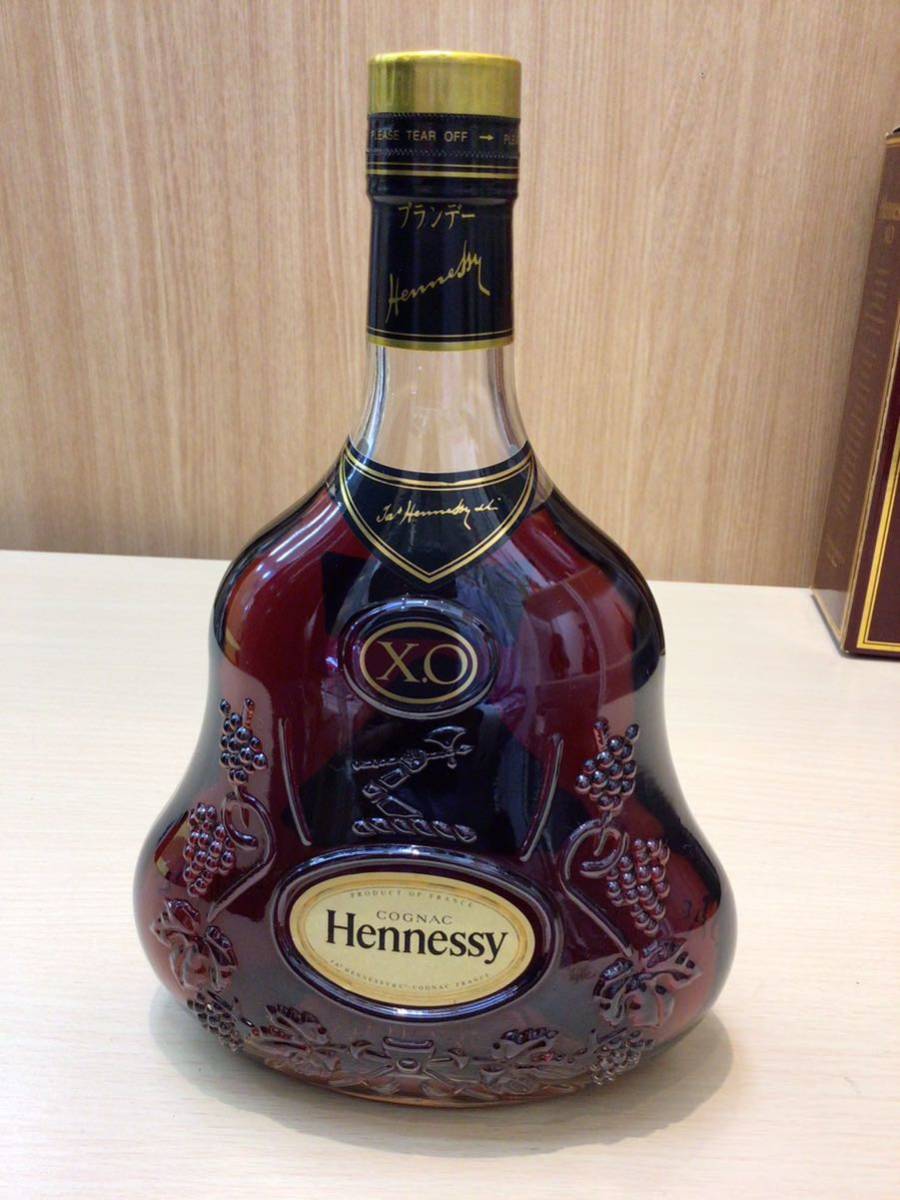 ヘネシー Hennessy XO 金キャップ グリーンボトル 1000ml ブランデー