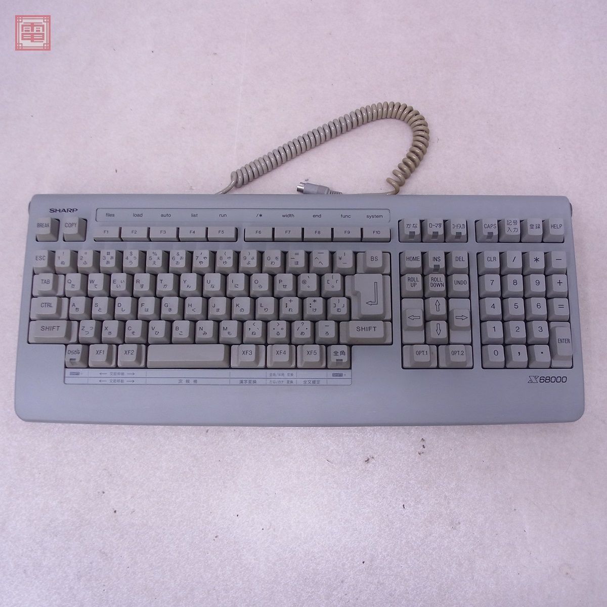SHARP X68000 純正 キーボード (ブラック) SHARP x68000純正キーボード