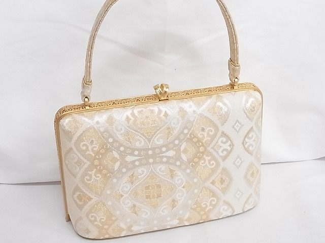 平和屋-こころ店□和装小物 和装バッグ ハンドバッグ 金銀糸 逸品 A-zi6315