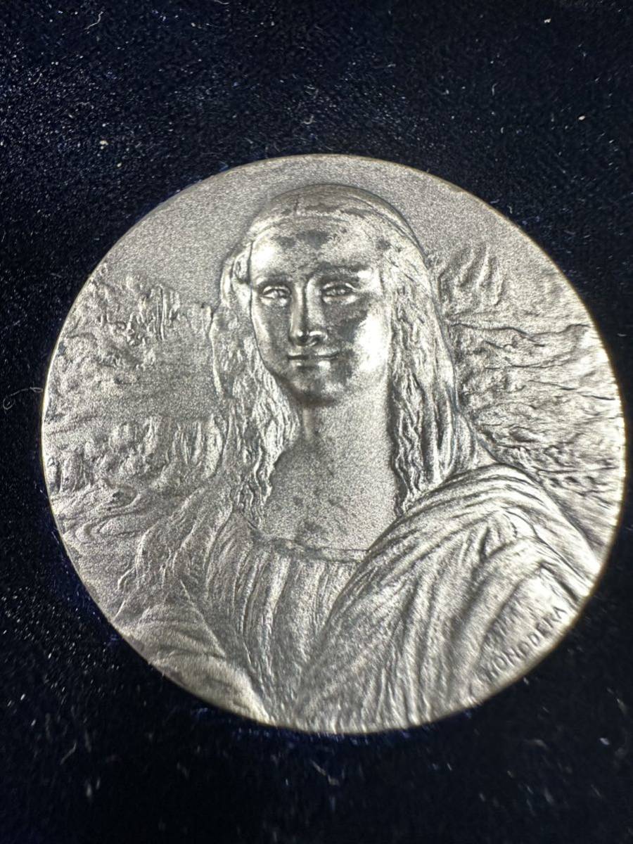 レア モナリザ来日記念 1974 純銀1000 メダル MONNA LISA レオナルドダ