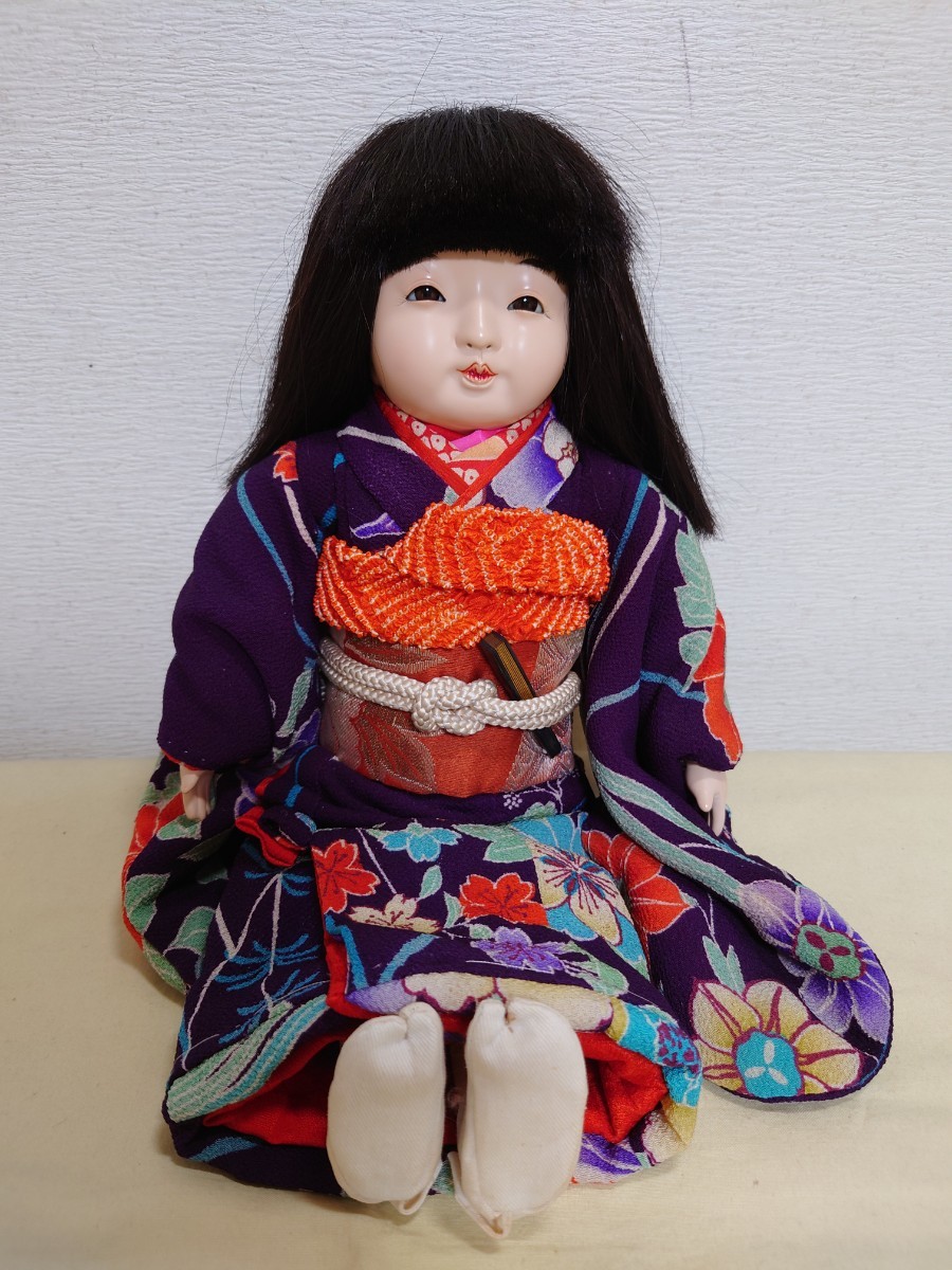 本日限りお値下げ／藤村明光(光環)先生の市松人形 着替えました　1985年の作 市松人形 抱き人形 女の子 藤村明光 (藤村光環) 35cm 【公式通販】