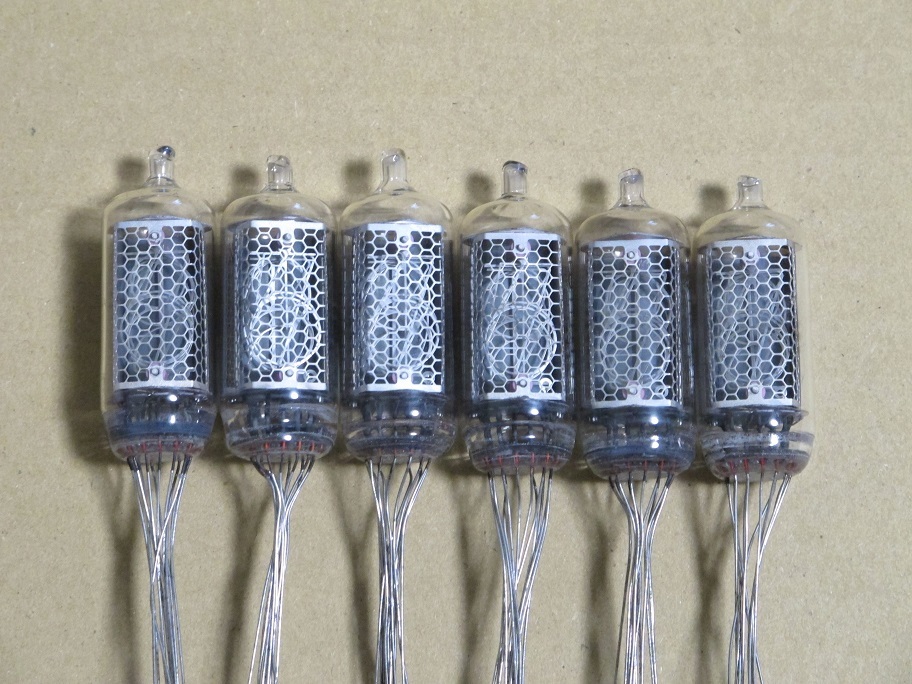 ニキシー管 IN-8 6個セット レア】ニキシー管 IN-8-2 6本セット③ ニキシー管 IN-8-2 6