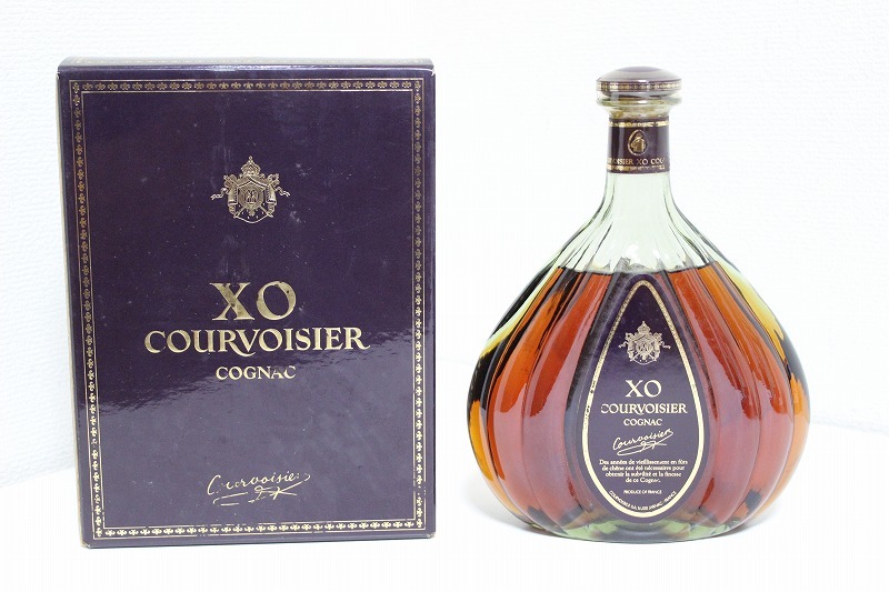 [D03621]　COURVOISIER/クルボアジェ XO グリーンボトル 700ml 40％ COGNAC/コニャック ブランデー 古酒 未開栓