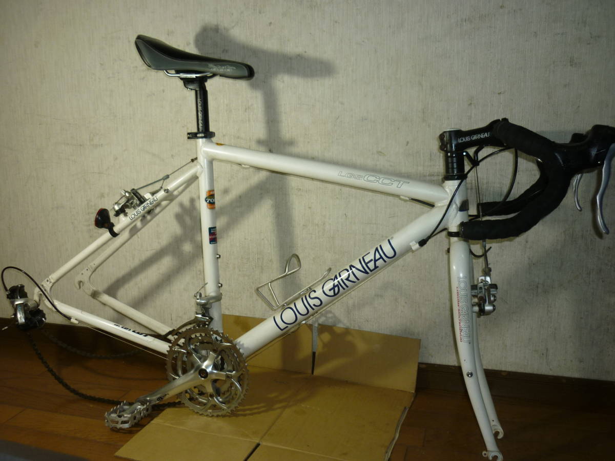 ルイガノ LOUIS GARNEAU LGS CCT 7005 アルミ シートポスト サドル ハンドル クランク SUGINO ブレーキ ディレイラー セット 700C新潟市160
