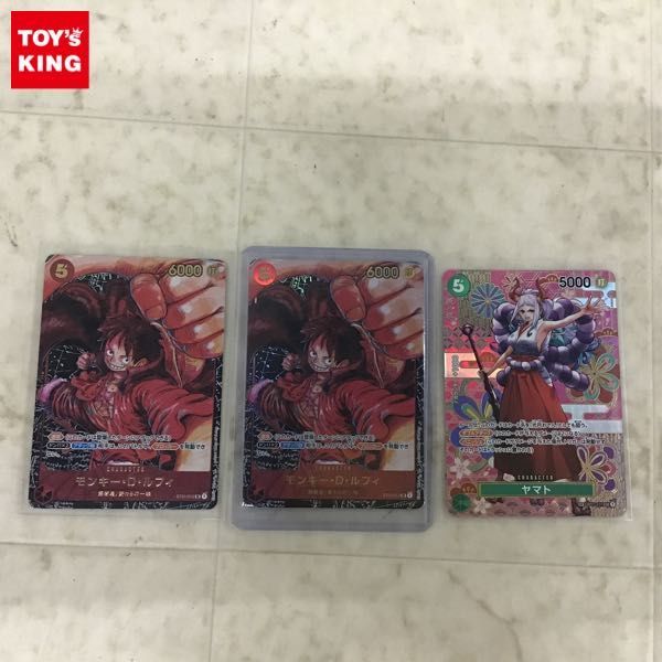 1円〜 ONE PIECEカードゲーム ST01-012 SR モンキー・D・ルフィ パラレル、SP OP01-121 SEC ヤマト