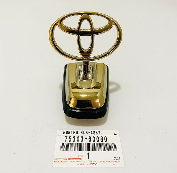 【トヨタ純正】 ランクル100 ランドクルーザー 100系 海外仕様 ボンネットマスコット フロントエンブレム 75303-60080