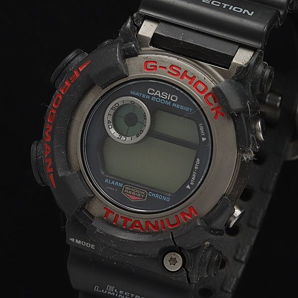1円 箱付 カシオ QZ DW-8200 ジーショック フロッグマン チタン デジタル文字盤 メンズ腕時計 NBY 4286000YSD