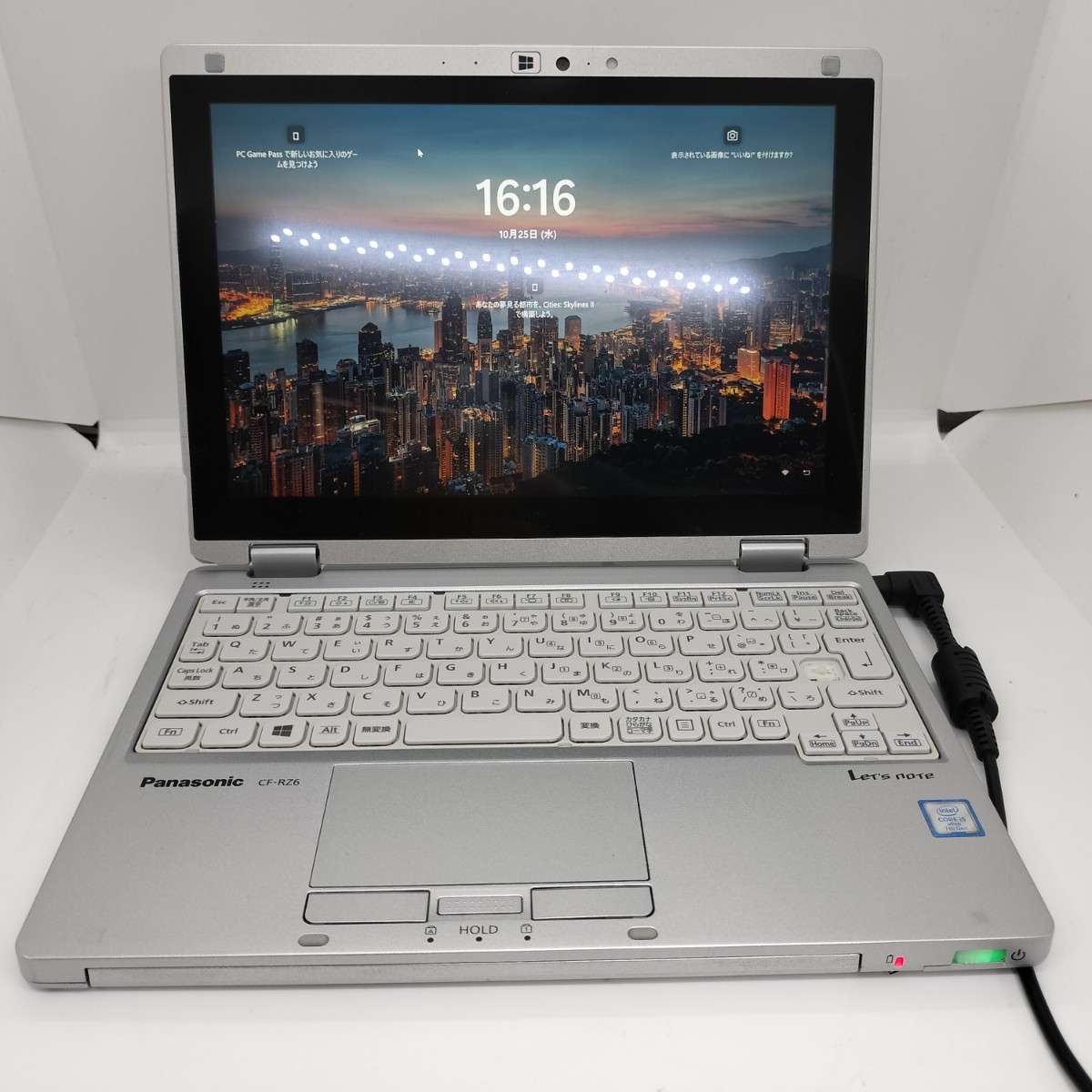 管理:PNR003/ジャンク扱い Panasonic Let's note RZ6 Intel(R) Core i5-7Y57/8G Microsoft Office 2019 Windows11