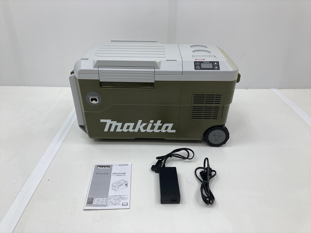 下松)makita マキタ 充電式保冷温庫 CW001G オリーブ 20L 変色あり 通電確認済み ◆★J231022R03B KK22A
