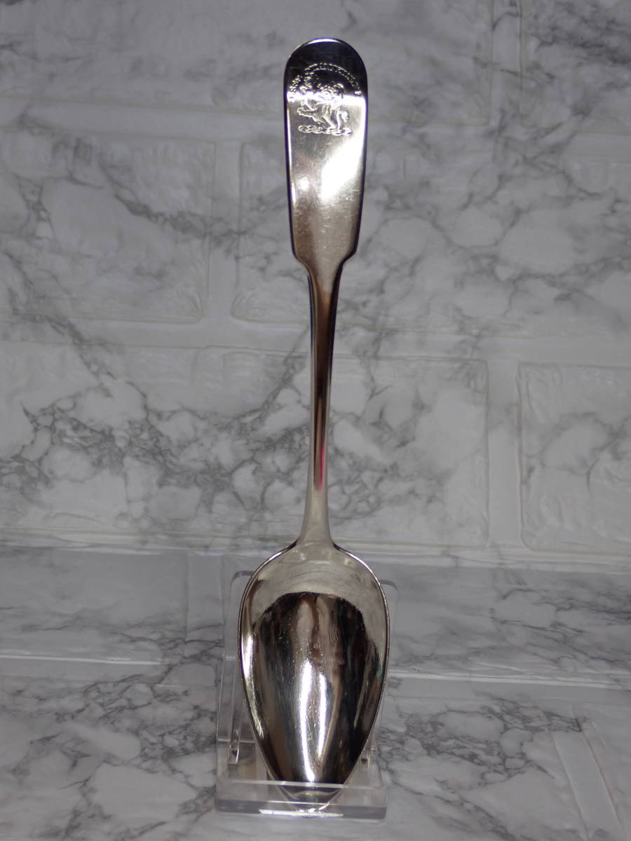 英国アンティーク SS(スターリング・シルバー) GEORGE Ⅲ CRESTED SPOON (スプーン) EDINBURGH 1802