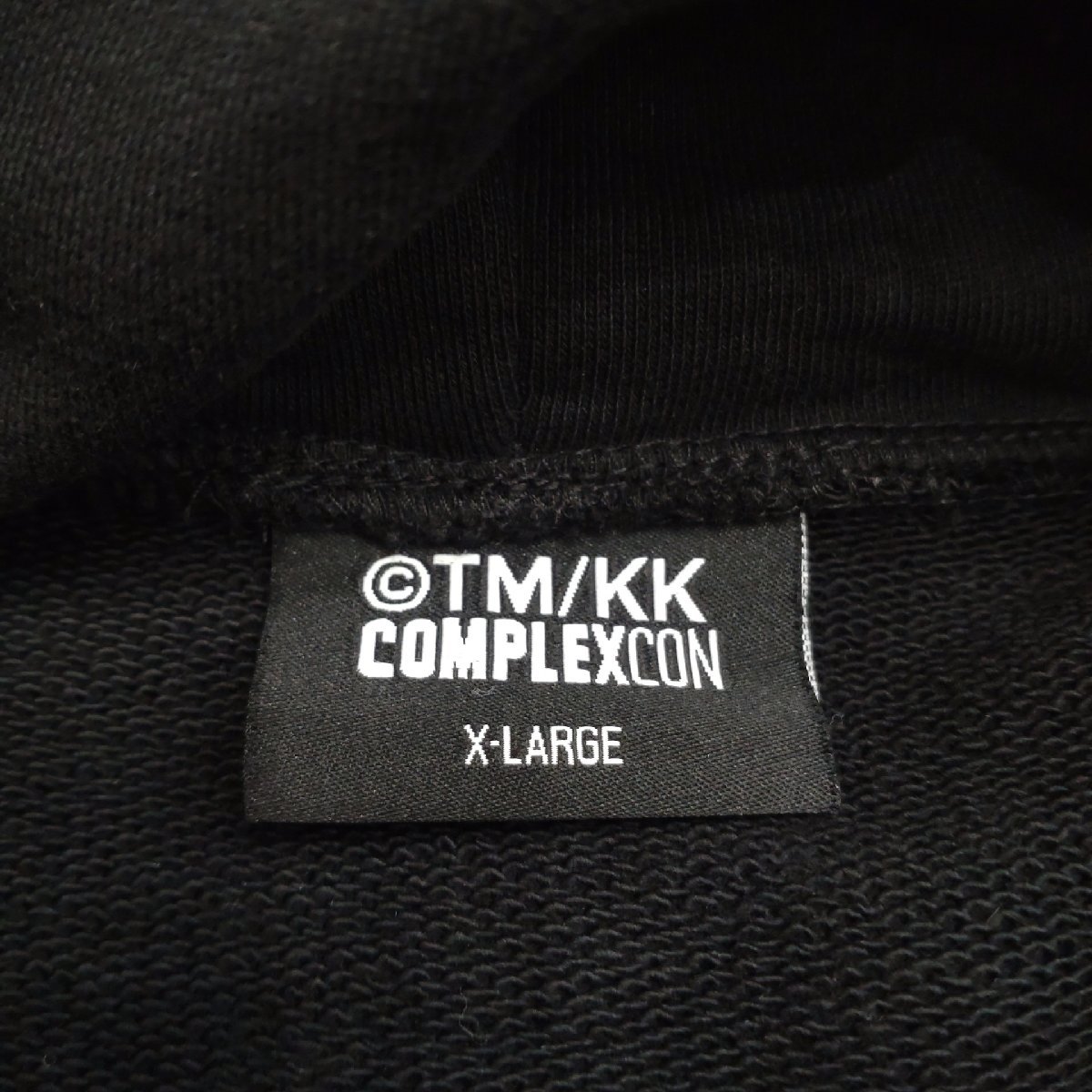 TM/KK COMPLEXCON パーカー サイズXL ブラック ラインストーン 花
